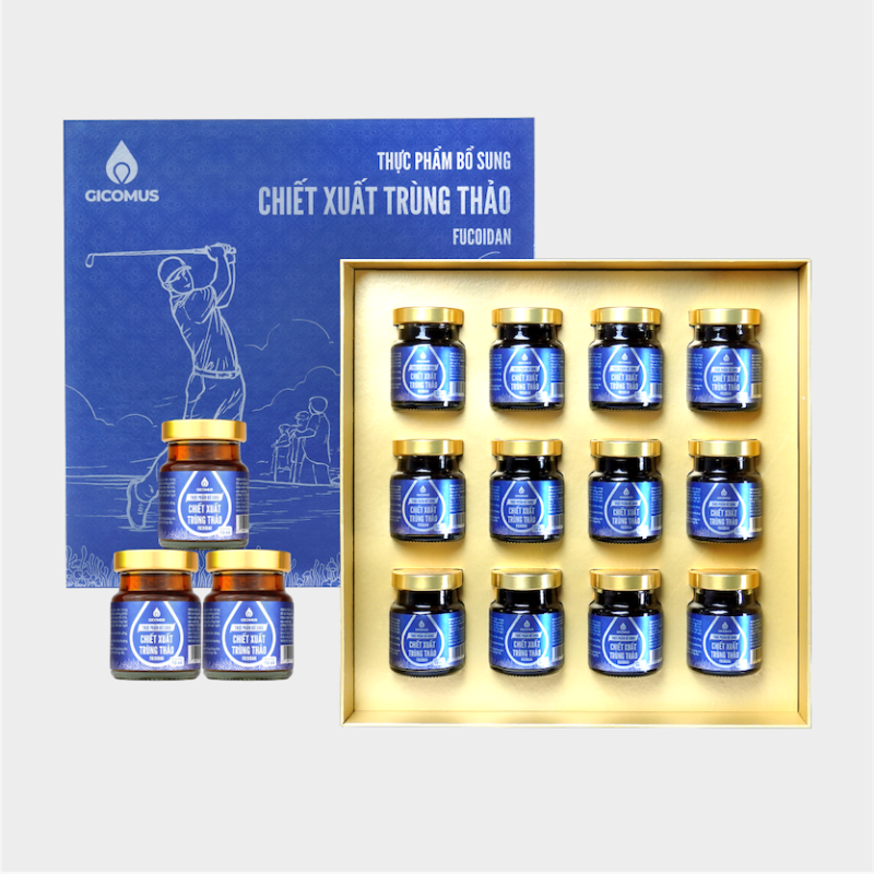 Hộp quà tặng cao cấp GICOMUS 12 hũ x 70ml (840ml)