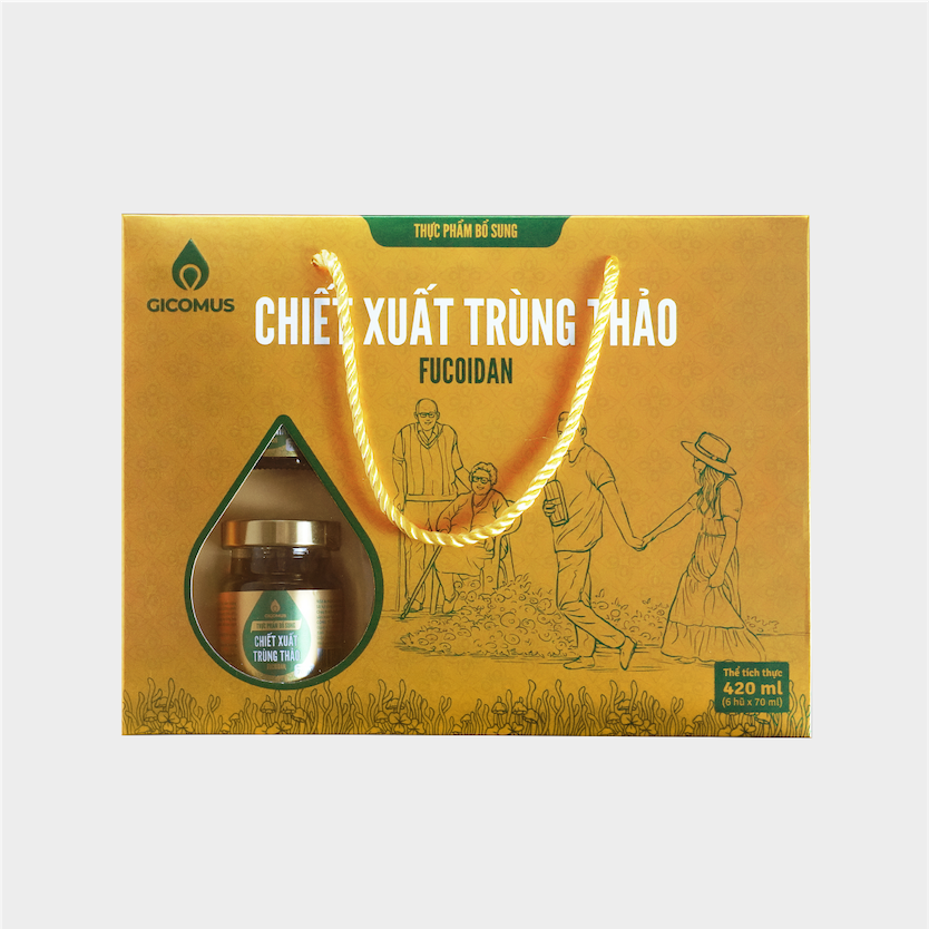 Nước chiết xuất trùng thảo Fucoidan GICOMUS hộp 6 hũ x 70ml (420ml)-02