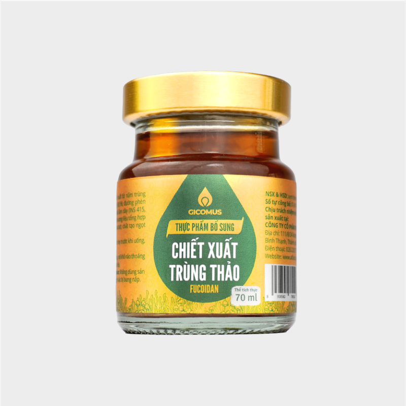 Nước chiết xuất trùng thảo Fucoidan GICOMUS 70ml