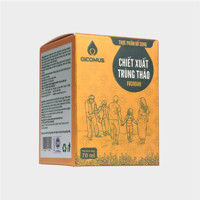 Nước chiết xuất trùng thảo Fucoidan GICOMUS 70ml