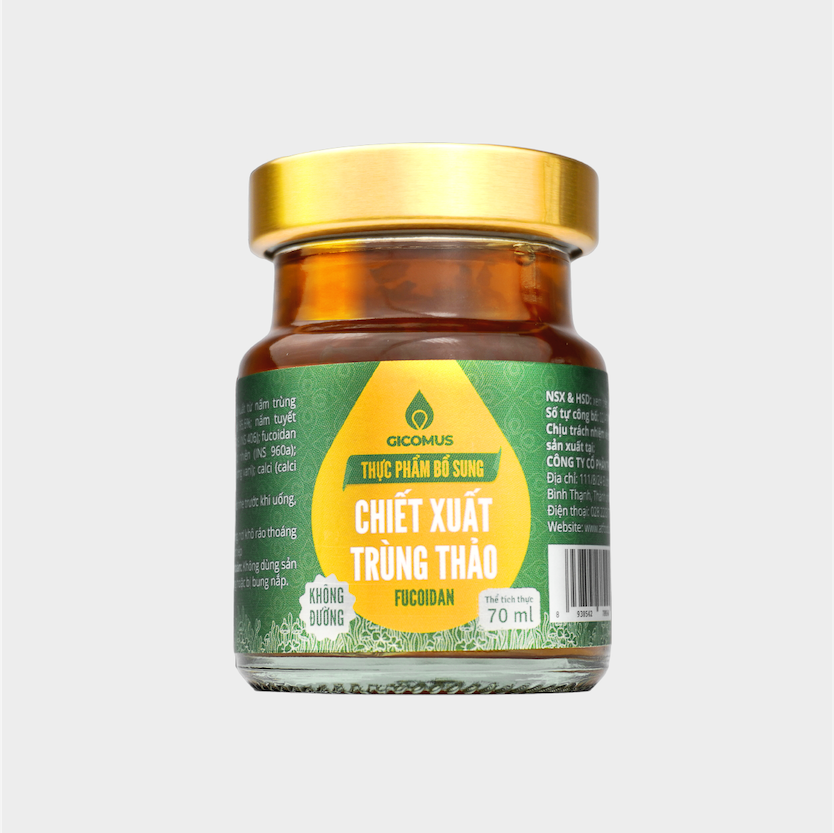 Nước chiết xuất trùng thảo Fucoidan không đường GICOMUS 70ml-04 Nước chiết xuất trùng thảo Fucoidan không đường GICOMUS 70ml