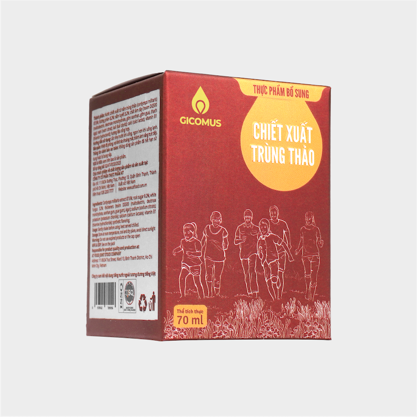 Nước chiết xuất trùng thảo GICOMUS 70ml-03 Nước chiết xuất trùng thảo GICOMUS 70ml