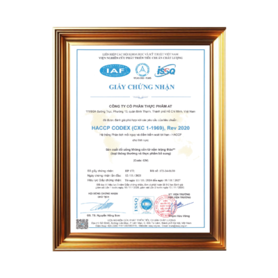 Quy trình sản xuất theo tiêu chuẩn HACCP mà Gicomus đang áp dụng mang lại lợi ích gì?