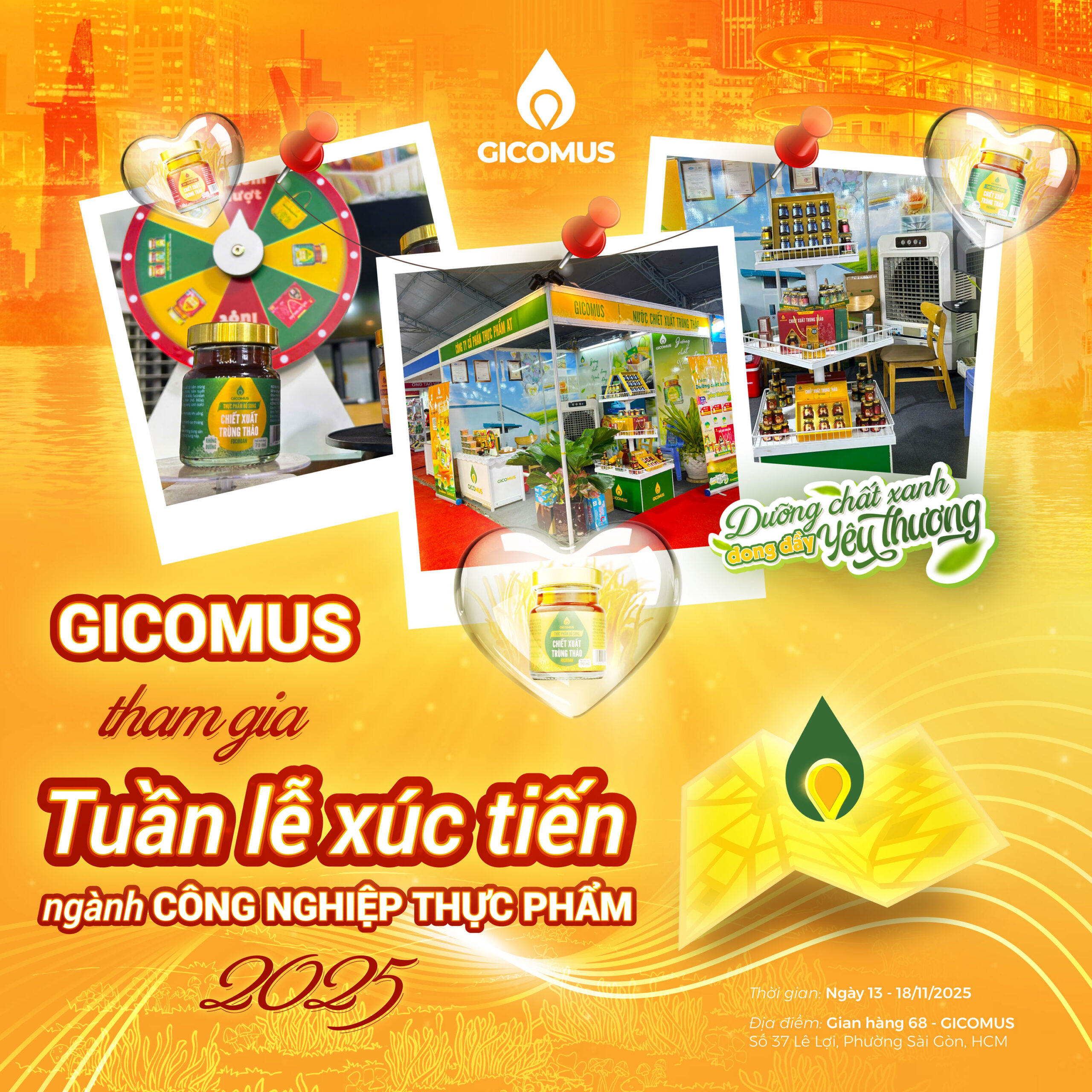 Gicomus tại Tuần lễ Xúc tiến Ngành Công nghiệp Thực phẩm 2025